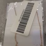 Sterling Silver NIP 14KT Rose Gold Plated  Simulated Diamond Snowflake Necklace Photo 1