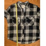 Bershka  Women's L Plaid Long Sleeve Button Up Shirt Grunge Indie Skater Trap Y2K Photo 3