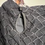 Black Long Sleeve Mock Neck Diamond Net Mesh Sheer‎ Bodysuit Size XL Lingerie Photo 8