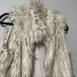 BB Dakota  Tan Faux Fur Barabarella Vest Jacket Womens Large Mob Wife Winter Photo 5
