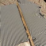 Portraits by Northern Isles Womens 3X Striped Henley Long Sleeve Cotton Shirt Black Size undefined Photo 6