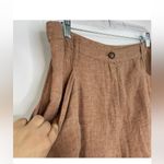 Poetry  light pink 100% Linen High-waisted pants women's size 12 Photo 1