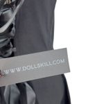 Dolls Kill  Widow Darkest Desires Lace Mini Dress‎ Corset Lace-Up Black Size XL Photo 13