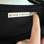 Alice + Olivia Women's Alice + Olvia Lace Up Side Long Sleeve Blouse Size Medium Color Black Photo 1