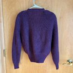 St Michael Vintage Deep Purple Mohair Blend Cardigan Sweater Button Front Medium Photo 5