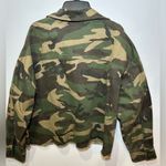 Brooklyn Karma  Green Camouflage Utility Jacket w raw hem medium Photo 2