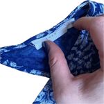 Lush Clothing Lush Blue White Boho Print Long Sleeve Tunic Top Size M Photo 4