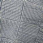 L.L. Bean Womens Favorite Fit Seersucker Patchwork Shorts Blue White 12 Mid Rise Photo 7