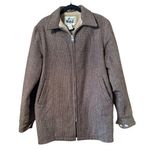 Woolrich Vintage 80's 90's  Brown Tweed Wool Blend Full Zip Jacket M USA Photo 0
