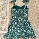 Reformation Christine Dress in Green Floral, Size 0 Photo 3