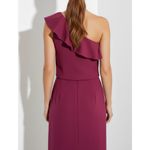 Sézane  Elea One Shoulder Blouse, Magenta, FR40/US8 Photo 5