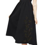 Disturbia Cressida Moth Embroidered Midi Dress in Black size 16 Photo 0