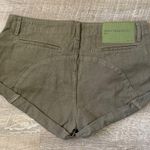 One Teaspoon NWT  Cadet Bandits Low Waist Denim Shorts - Dark Khaki Size 28 Photo 0