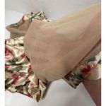 Vintage Inner Most Robe Women's Size Small Silky Kimono Style Floral Glam Sheer Gold Photo 7