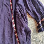 Tularosa Revolve Blue Embroidered Flowy Tunic Top or Mini Dress Size Medium Photo 4