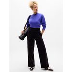 Athleta New  M Easy Fleece Relaxed Crew Sweatshirt Borealis Purple Medium Photo 1