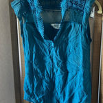 Sweet Wanderer  Turquoise Lace Blouse small Photo 0
