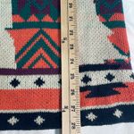 Pink Owl Long open cardigan kissing reindeer tribal coral teal purple black Christmas Photo 4