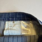 Nicole Miller  Womens Pinstripe Tribeca Rolled Cuff Mid Rise Denim Shorts Sz 16 # Photo 7