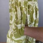 Anthropologie Daily Practice Womens Dress S Small Green White Paisley Pockets Photo 5
