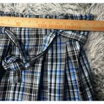 Preppy Pleats Plaid Skirt In Blue And Black School Girl Women's Size XL Vintage. Photo 4