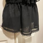 Bebe 2B Strapless Ruffle Top Black Size Medium Photo 2