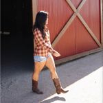 DIXXON Women’s Pueblo Flannel Shirt Plaid Burgundy Tan Large NWOT Red Photo 7