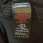 Topshop  Long Sleeve Square Neck Belted Jersey Ribbed Midi Dress in‎ Black Size 4 Photo 15