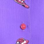 Ladies' Napa Valley Blouse (L) Purple Size L Photo 4