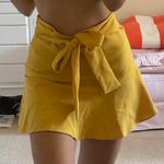 ZARA yellow skort with bow belt Photo 3