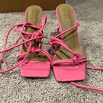 EGO  Vibrant Pink Strappy Heels Photo 0