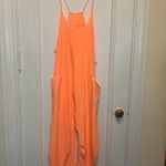 Free People Hot Shot Onesie Color: Pastel Peach Size: Medium Photo 3