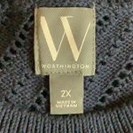 Worthington Size 2X Navy Sleeveless Mid Sweater Dress. New With Tags. Blue Photo 8