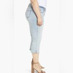 SLINK Jeans Louise High Rise Distressed Crop Straight Leg Jeans Plus Size 18 Blue Photo 4