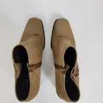 Etienne Aigner Womens Boots Size 7.5 Brown Suede Block Heels Ankle High Photo 47