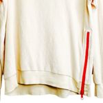 Anthropologie NWT Sundry Side Zip Velour Sweatshirt  I Beige Women’s M Gorpcore Mean Girls Photo 6