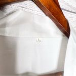 Elegant White Satin Kimono Robe Size L Photo 2