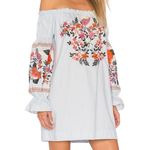 Free People Fleur De Jour Embroidered Off The Shoulder Mini Dress size XS Photo 1