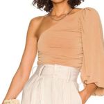 Majorelle Revolve  Dani Bodysuit One Shoulder in Toffee Nude Size Small Photo 0