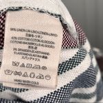 Free People  Striped Linen Blend Ankle Length Pants Sz 2 Photo 13