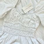 Faithfull the Brand Harmonita Midi Dress White Poplin, size XS Photo 5