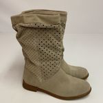 Toms Serra suede slouch perforated boots Sz 6 A3 Photo 5