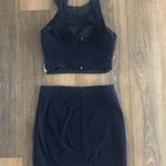 B Darlin Homecoming Navy Two Piece Dress Photo 2