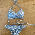 Princess Polly - Wonda Hawaiian Floral bikini Top & Bottoms in Blue & White Photo 0