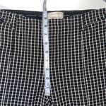 Anthropologie Essential Slim Black & White Plaid Print Cropped Pants Photo 10