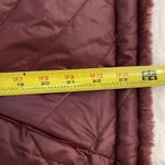 Nicole Miller Original Reversible Vest Womens Small Wine Red Faux Fur Quilted Photo 11