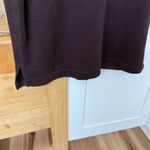 Banana Republic Chocolate Brown Faux Suede T-Shirt Size M Short Sleeve Photo 2