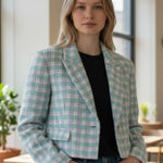 ZARA NWT TEXTURED CROPPED BLAZER BLOGGGERS FAV Photo 0