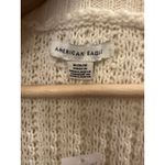 American Eagle  Medium Chunky Knit Open front Cardigan Sweater Cream NWT Flawed Photo 1