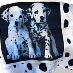 Echo Disney 101 Dalmatians big silk scarf White Photo 2